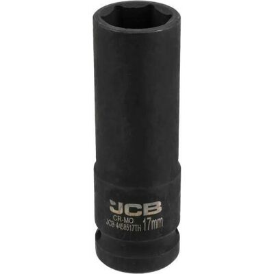 JCB Bussola A Impatto Profonda A Parete Sottile Da 1/2" In Acciaio Cr-mo A 6 Punte, 21 Mm JCB Bussola A Impatto Profonda A Parete Sottile Da 1/2" In Acciaio Cr-mo A 6 Punte, 21 Mm