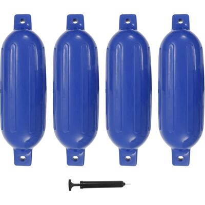 VIDAXL Paraurti Per Gommone 4 Pz Blu 58,5x16,5 Cm In Pvc VIDAXL Paraurti Per Gommone 4 Pz Blu 58,5x16,5 Cm In Pvc