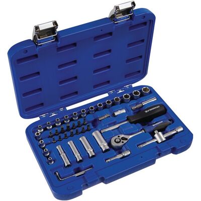 PROMAT Set Di Chiavi A Bussola 48 Pezzi 1/4 Di Pollice Sw 4-13mm Z.72 6kt Ku.-cassette PROMAT Set Di Chiavi A Bussola 48 Pezzi 1/4 Di Pollice Sw 4-13mm Z.72 6kt Ku.-cassette