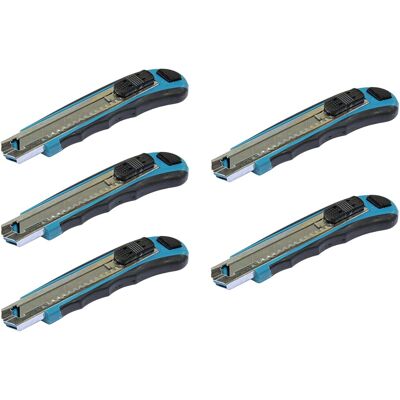 Makita Coltello A Lama Spezzabile Cuttermesser 100 Mm + 8 Lame Di Ricambio ( D-65713 ) Makita Coltello A Lama Spezzabile Cuttermesser 100 Mm + 8 Lame Di Ricambio ( D-65713 )