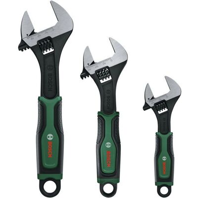 Bosch Chiavi Regolabili 1600a039hr Acciaio Al Carbonio 3 Pezzi Bosch Chiavi Regolabili 1600a039hr Acciaio Al Carbonio 3 Pezzi