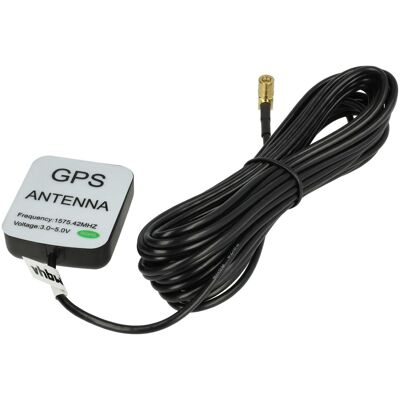 VHBW Antenna Gps Compatibile Con Blaupunkt E1, E2, Freestyle, Rome, Amsterdam, Travelpilot Rns1, Rns2, Rns3 Con Connettore Porta Smb Cavo Da 5m - VHBW Antenna Gps Compatibile Con Blaupunkt E1, E2, Freestyle, Rome, Amsterdam, Travelpilot Rns1, Rns2, Rns3 Con Connettore Porta Smb Cavo Da 5m -