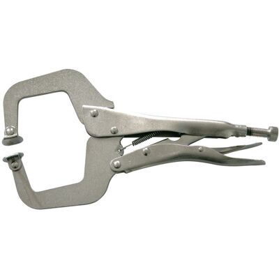 Mega Pinza Tipo C 280 Mm Nichelata Regolabile Mega Pinza Tipo C 280 Mm Nichelata Regolabile