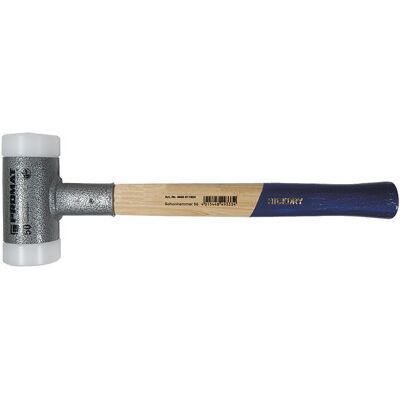 PROMAT Martello Soft-face Testa Totale L.370mm-d.60mm Rinculo Hickory, Duro Nyl. Bianco PROMAT Martello Soft-face Testa Totale L.370mm-d.60mm Rinculo Hickory, Duro Nyl. Bianco