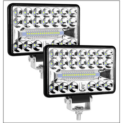 TOIVIZE Faro Da Lavoro Per Impieghi Gravosi Da 4 Pollici, Con Due Strisce Led Da 108 W, Ampia Copertura, Impermeabile, Adatto Per Rimorchi, Carrelli Elevatori, Escavatori, Bulldozer, Rulli Compressori, Gru E TOIVIZE Faro Da Lavoro Per Impieghi Gravosi Da 4 Pollici, Con Due Strisce Led Da 108 W, Ampia Copertura, Impermeabile, Adatto Per Rimorchi, Carrelli Elevatori, Escavatori, Bulldozer, Rulli Compressori, Gru E