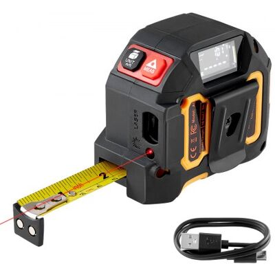 OEM Metro A Nastro Laser, 1 Pz, Strumento Di Misurazione Laser OEM Metro A Nastro Laser, 1 Pz, Strumento Di Misurazione Laser