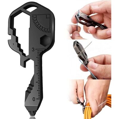 LIIYIELA Apribottiglie Multifunzione 24 In 1 In Acciaio Inox, Utilizzabile Come Taglierino, Apriscatole, Ecc. (nero) LIIYIELA Apribottiglie Multifunzione 24 In 1 In Acciaio Inox, Utilizzabile Come Taglierino, Apriscatole, Ecc. (nero)