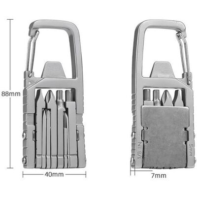 OEM Multitool Tascabile Con Portachiavi, Set Di Cacciaviti, Cacciavite Multifunzione, Apribottiglie Pieghevole Per Campeggio E Altri Usi. OEM Multitool Tascabile Con Portachiavi, Set Di Cacciaviti, Cacciavite Multifunzione, Apribottiglie Pieghevole Per Campeggio E Altri Usi.