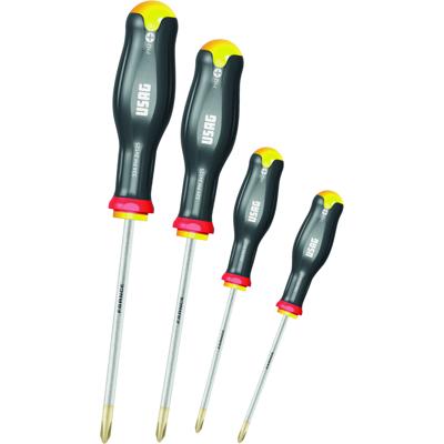 USAG U03240668 Serie 4 Giraviti Per Viti Con Impronta Croce Phillips USAG U03240668 Serie 4 Giraviti Per Viti Con Impronta Croce Phillips