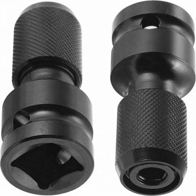 OEM 2 Adattatori Per Bussole Neri, Da 1/2" Quadro A 1/4" Per Chiave A Impulsi, Adattatore Per Avvitatore A Impulsi, Convertitore A Sgancio Rapido Per Cricchetto A Impulsi E Cacciavite - Porta Viti OEM 2 Adattatori Per Bussole Neri, Da 1/2" Quadro A 1/4" Per Chiave A Impulsi, Adattatore Per Avvitatore A Impulsi, Convertitore A Sgancio Rapido Per Cricchetto A Impulsi E Cacciavite - Porta Viti