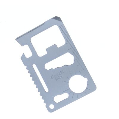 YATEK Scheda Metallica Multiuso, Con 11 Usi Di Robusto Acciaio Inox 420 YATEK Scheda Metallica Multiuso, Con 11 Usi Di Robusto Acciaio Inox 420