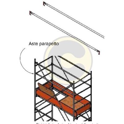 OEM Piano Di Lavoro Per Ponteggio Con Botola E Aste Parapetto Grim OEM Piano Di Lavoro Per Ponteggio Con Botola E Aste Parapetto Grim