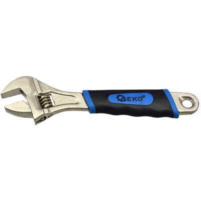 IMPORT Chiave Regolabile Geko Adjustable Wrench 205 Mm Impugnatura Gomma IMPORT Chiave Regolabile Geko Adjustable Wrench 205 Mm Impugnatura Gomma