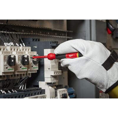 COCO Cacciavite Milwaukee Precision Screwdriver Isolato 1000 V Rotante COCO Cacciavite Milwaukee Precision Screwdriver Isolato 1000 V Rotante