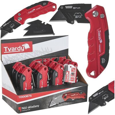 IMPORT Coltello Pieghevole Fastfold Con Lama Trapezoidale 60x19x0,6mm Sk2h Twardy - Confezione Espositiva (12/96) IMPORT Coltello Pieghevole Fastfold Con Lama Trapezoidale 60x19x0,6mm Sk2h Twardy - Confezione Espositiva (12/96)