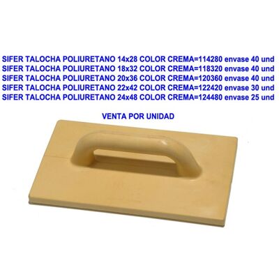 SIFER Poliuretano Galleggiante 22x42 Cm Crema SIFER Poliuretano Galleggiante 22x42 Cm Crema