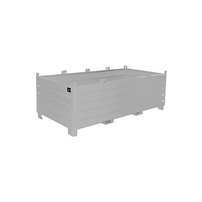 Eurokraft pro 610971 - Contenitore raccoglitore in acciaio zincato 2m³ Eurokraft pro 610971 - Contenitore raccoglitore in acciaio zincato 2m³