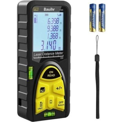 SIOKS 1 Jue Misuratore Laser Da 50 M, 165 Piedi, Strumento Di Misurazione Digitale Portatile Con Livella A Bolla, Ampio Schermo Lcd Retroilluminato E Impermeabile Ip54 SIOKS 1 Jue Misuratore Laser Da 50 M, 165 Piedi, Strumento Di Misurazione Digitale Portatile Con Livella A Bolla, Ampio Schermo Lcd Retroilluminato E Impermeabile Ip54