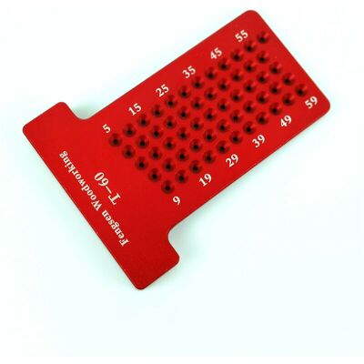 DPZO Righello Di Misurazione A T - Righello Di Misurazione - Marcatura Di Precisione - Lega Di Alluminio - Strumento Metrico Per La Lavorazione Del Legno T60 Mini Scribe (t60) Rosso, Un Pezzo DPZO Righello Di Misurazione A T - Righello Di Misurazione - Marcatura Di Precisione - Lega Di Alluminio - Strumento Metrico Per La Lavorazione Del Legno T60 Mini Scribe (t60) Rosso, Un Pezzo