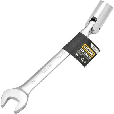 JCB Chiave A Bussola 18 Mm Giunto Flessibile Robusto Ergonomico JCB Chiave A Bussola 18 Mm Giunto Flessibile Robusto Ergonomico