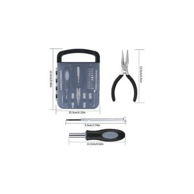 OEM Set Completo Di 22 Attrezzi, Cassetta Degli Attrezzi, Cassetta Degli Attrezzi Portatile Con Set Di Cacciaviti Di Precisione Per Progetti Fai Da Te - Crezuo OEM Set Completo Di 22 Attrezzi, Cassetta Degli Attrezzi, Cassetta Degli Attrezzi Portatile Con Set Di Cacciaviti Di Precisione Per Progetti Fai Da Te - Crezuo