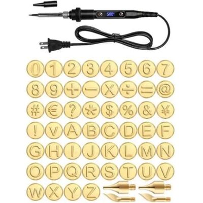 OEM Penna Per Lavorazione Del Legno Con 26 Punte Per Pirografia, Ideali Per Intagliare Lettere Inglesi, Stencil E Saldatore Per La Lavorazione Del Legno (set Da 56 Pezzi Con Saldatore). OEM Penna Per Lavorazione Del Legno Con 26 Punte Per Pirografia, Ideali Per Intagliare Lettere Inglesi, Stencil E Saldatore Per La Lavorazione Del Legno (set Da 56 Pezzi Con Saldatore).
