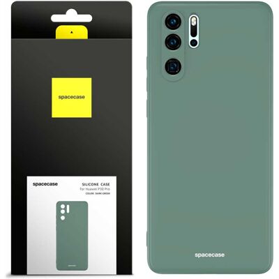 OEM Custodia In Silicone Spacecase Per Huawei P30 Pro, Verde Scuro OEM Custodia In Silicone Spacecase Per Huawei P30 Pro, Verde Scuro