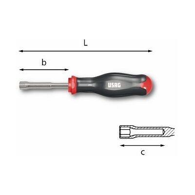 USAG Cacciavite Logic Bussola 6,0x75 298 USAG Cacciavite Logic Bussola 6,0x75 298