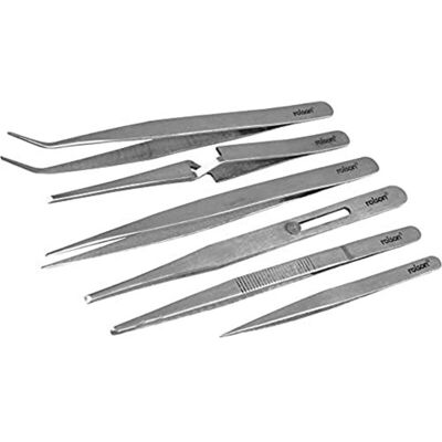 Pinzette in acciaio inossidabile Rolson Tools 59104 - Attrezzi Pinzette in acciaio inossidabile Rolson Tools 59104 - Attrezzi