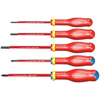 Facom Set Di 5 Cacciaviti Protwist Isolati 1000v Atd.j5ve Facom Set Di 5 Cacciaviti Protwist Isolati 1000v Atd.j5ve