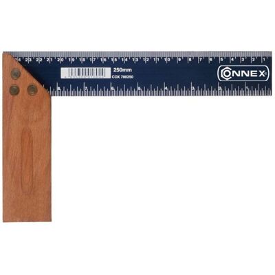 Squadra a 90° CONNEX - Legno & Acciaio - 300 mm Squadra a 90° CONNEX - Legno & Acciaio - 300 mm