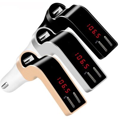 TRADE SHOP TRAESIO - Vivavoce Mod.590 Trasmettitore Bluetooth Mp3 Usb Sd Fm Auto Telecomando Display - TRADE SHOP TRAESIO - Vivavoce Mod.590 Trasmettitore Bluetooth Mp3 Usb Sd Fm Auto Telecomando Display -