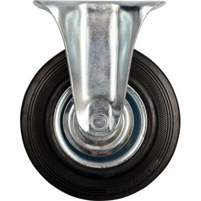 TOYA Ruota Fissa Con Gomma Nera 160mm 87305 Vorel TOYA Ruota Fissa Con Gomma Nera 160mm 87305 Vorel
