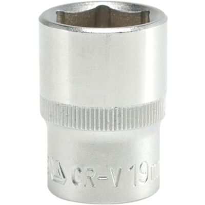 YATO Bussola Corta A 6 Punte Cromata Da 1/2'' 19 Mm - Yt-1212 YATO Bussola Corta A 6 Punte Cromata Da 1/2'' 19 Mm - Yt-1212