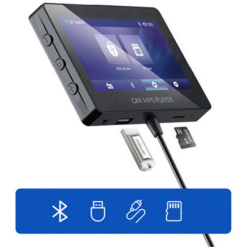 BES Monitor Auto 4.3'' Bluetooth Display lcd Lettore MP5 fm Trasmettitore RadioVideo