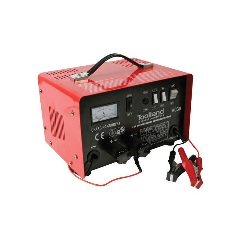 TOOLLAND Charger for 12/24 v lead-acid batteries with boost function - 20 a
