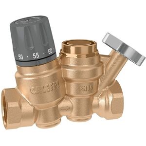 Regolatore termostatico Caleffi con disinfezione termica automatica Regolatore termostatico Caleffi con disinfezione termica automatica
