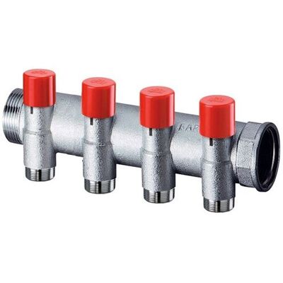 FAR 3923 Collettore Con Detentore Diam.1" Maschio Femmina X 24/19g 4 Derivazioni - 3923 104 FAR 3923 Collettore Con Detentore Diam.1" Maschio Femmina X 24/19g 4 Derivazioni - 3923 104