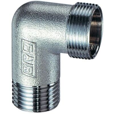 FAR - Raccordo Curvo Maschio In Ottone Cromato 3/4' Ø18 C/kit Rame M 24x19 FAR - Raccordo Curvo Maschio In Ottone Cromato 3/4' Ø18 C/kit Rame M 24x19