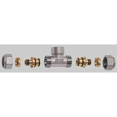 FAR Raccordo A Tee Femmina Con 2 Attacchi Completo - 1" X 32 X 3 FAR Raccordo A Tee Femmina Con 2 Attacchi Completo - 1" X 32 X 3