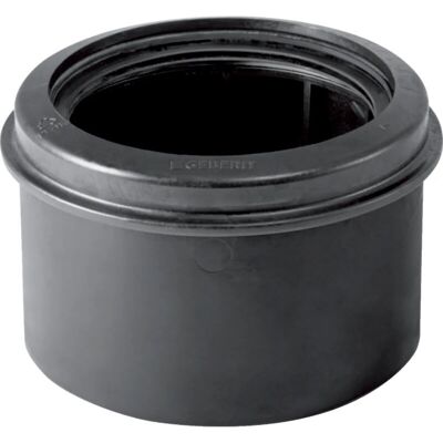 Connettore WC da parete nero Geberit 90-110mm - Dritto/Corto Connettore WC da parete nero Geberit 90-110mm - Dritto/Corto