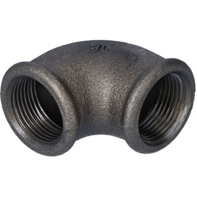 GEBO Gomito Da 3/4", Nero, A1, N. 6, N. 90 GEBO Gomito Da 3/4", Nero, A1, N. 6, N. 90
