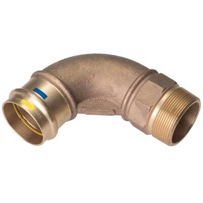 VDS "gomito Femmina A Pressare Filettato Maschio In Bronzo Ø15 X 1/2""""m" VDS "gomito Femmina A Pressare Filettato Maschio In Bronzo Ø15 X 1/2""""m"