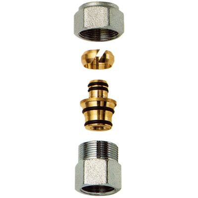 FAR 5061 Raccordo Diritto Cromato Femmina Ø3/4"x26/3mm - 5061 34220218 FAR 5061 Raccordo Diritto Cromato Femmina Ø3/4"x26/3mm - 5061 34220218