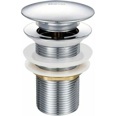 OEM Piastra Di Scarico A Scomparsa Per Lavabo Senza Troppopieno – Ottone Cromato G 1-1/4 – Meccanismo A Pressione – Altezza 78 Mm – Diametro Valvola 66 Mm OEM Piastra Di Scarico A Scomparsa Per Lavabo Senza Troppopieno – Ottone Cromato G 1-1/4 – Meccanismo A Pressione – Altezza 78 Mm – Diametro Valvola 66 Mm