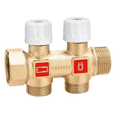 Caleffi 354 Collettore con Valvole di Intercettazione - Riscaldamento Caleffi 354 Collettore con Valvole di Intercettazione - Riscaldamento