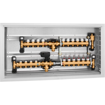 CALEFFI Gruppo Di Commutazione E Distribuzione Impianto A Pannelli Radianti, 6 X 3/4" M Deriv. Pannelli 6640f1 1" M CALEFFI Gruppo Di Commutazione E Distribuzione Impianto A Pannelli Radianti, 6 X 3/4" M Deriv. Pannelli 6640f1 1" M