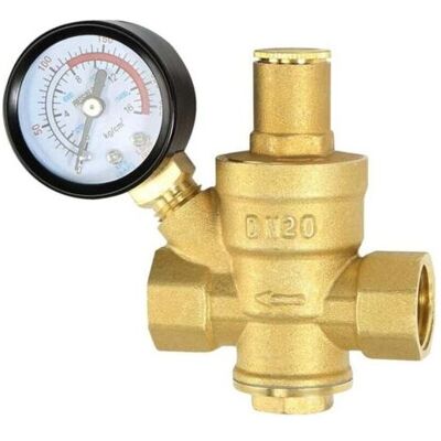SCORPIO Riduttore Di Pressione Dell'acqua Dn20 Da 3/4 Di Pollice Con Manometro, Realizzato Al 100% In Ottone Ad Alta Durezza, Riduttore Di Pressione Dell'acqua, Limitatore Di Pressione, Regolatore Di Pression SCORPIO Riduttore Di Pressione Dell'acqua Dn20 Da 3/4 Di Pollice Con Manometro, Realizzato Al 100% In Ottone Ad Alta Durezza, Riduttore Di Pressione Dell'acqua, Limitatore Di Pressione, Regolatore Di Pression
