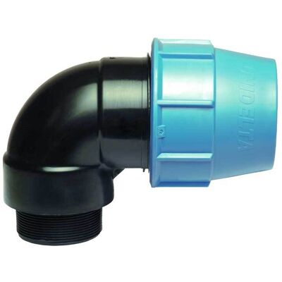 UNIDELTA Gomito Maschio A Compressione Per Tubo Polietilene UNIDELTA Gomito Maschio A Compressione Per Tubo Polietilene
