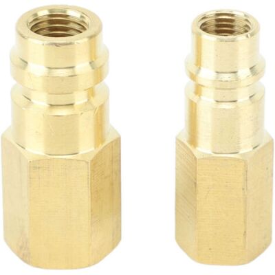FOCTRO Adattatore Per Climatizzazione Per R134a, Adattatore Sae Con 1/4 Di Pollice, Connettore Per Climatizzazione Per R134a Per Sistemi Di Refrigerazione FOCTRO Adattatore Per Climatizzazione Per R134a, Adattatore Sae Con 1/4 Di Pollice, Connettore Per Climatizzazione Per R134a Per Sistemi Di Refrigerazione